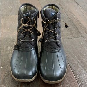 Brand new dark brown Sperry boots